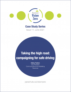 Image of cover of Vision Zero case study Taking the High Road
